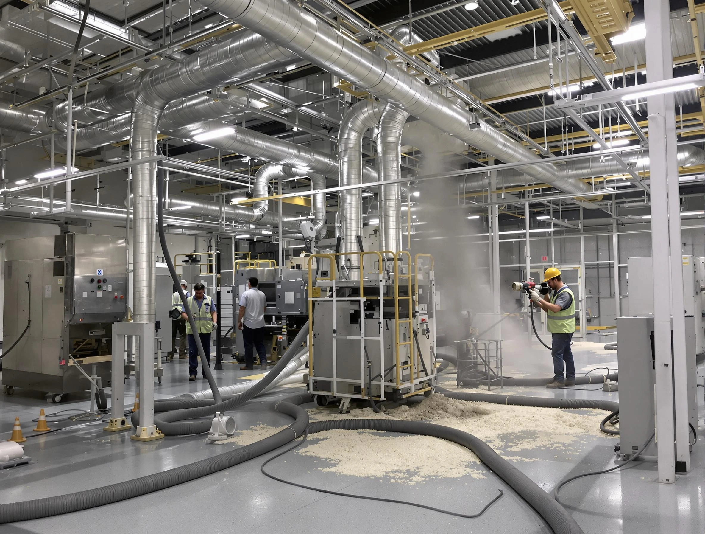 Heavy-duty industrial duct cleaning by West Covina Air Duct Cleaning in West Covina