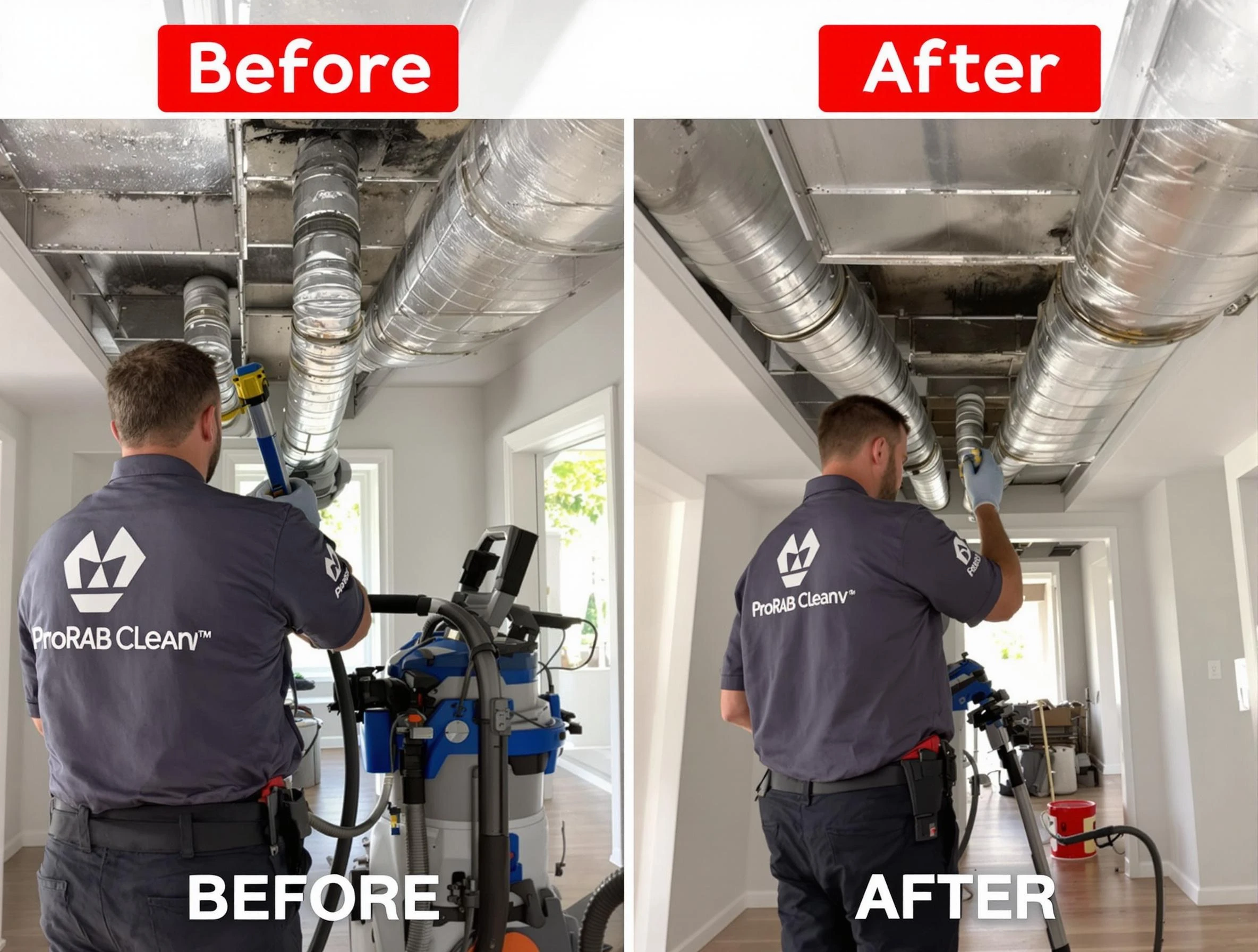 West Covina Air Duct Cleaning expert performing thorough residential duct cleaning in a West Covina home